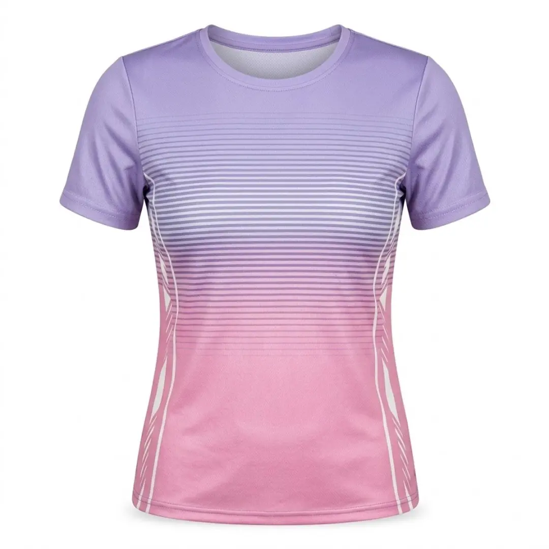 Lichtpaars tennisshirt dames L