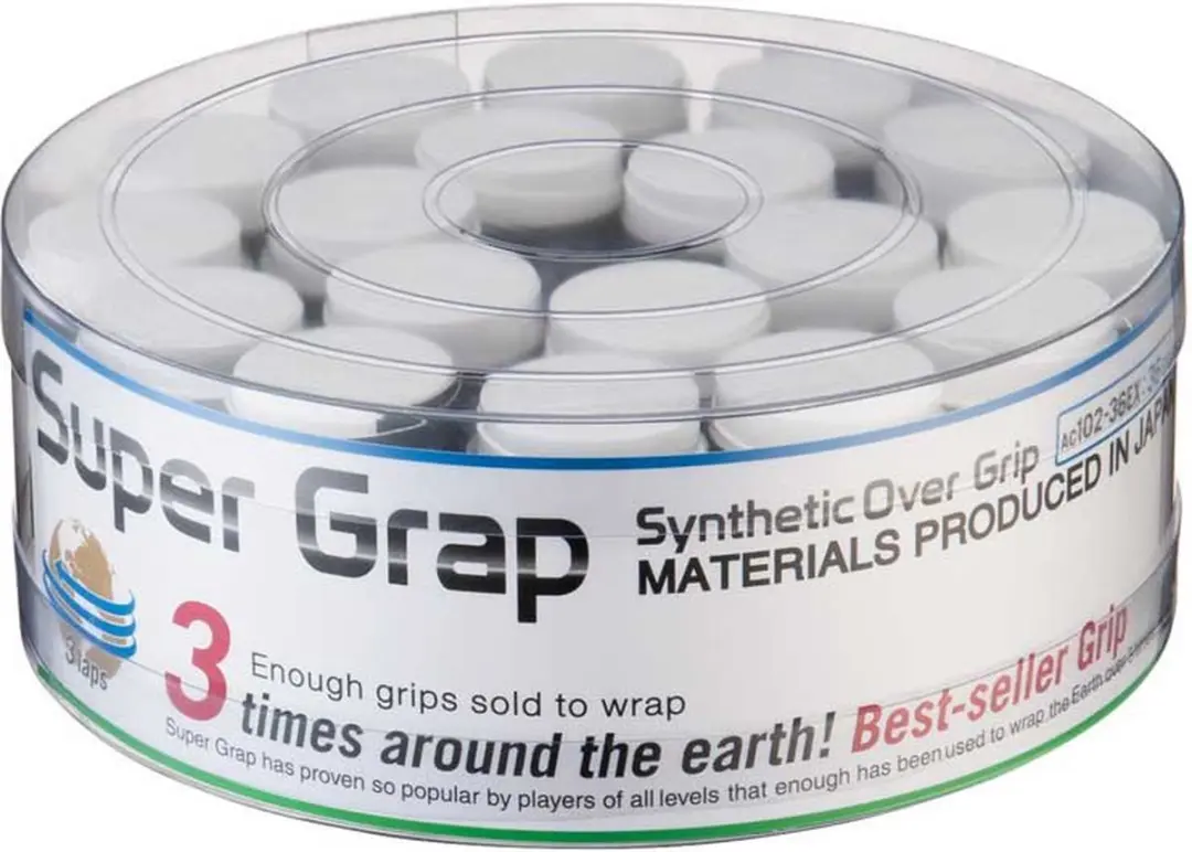 Yonex Super Grap Ac102ex Tennis Overgrip 36 Eenheden Wit