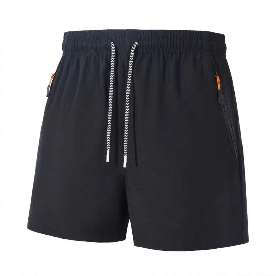 Zwarte tennisbroek sportbroek heren maat XL zomer korte broek met elastische tai