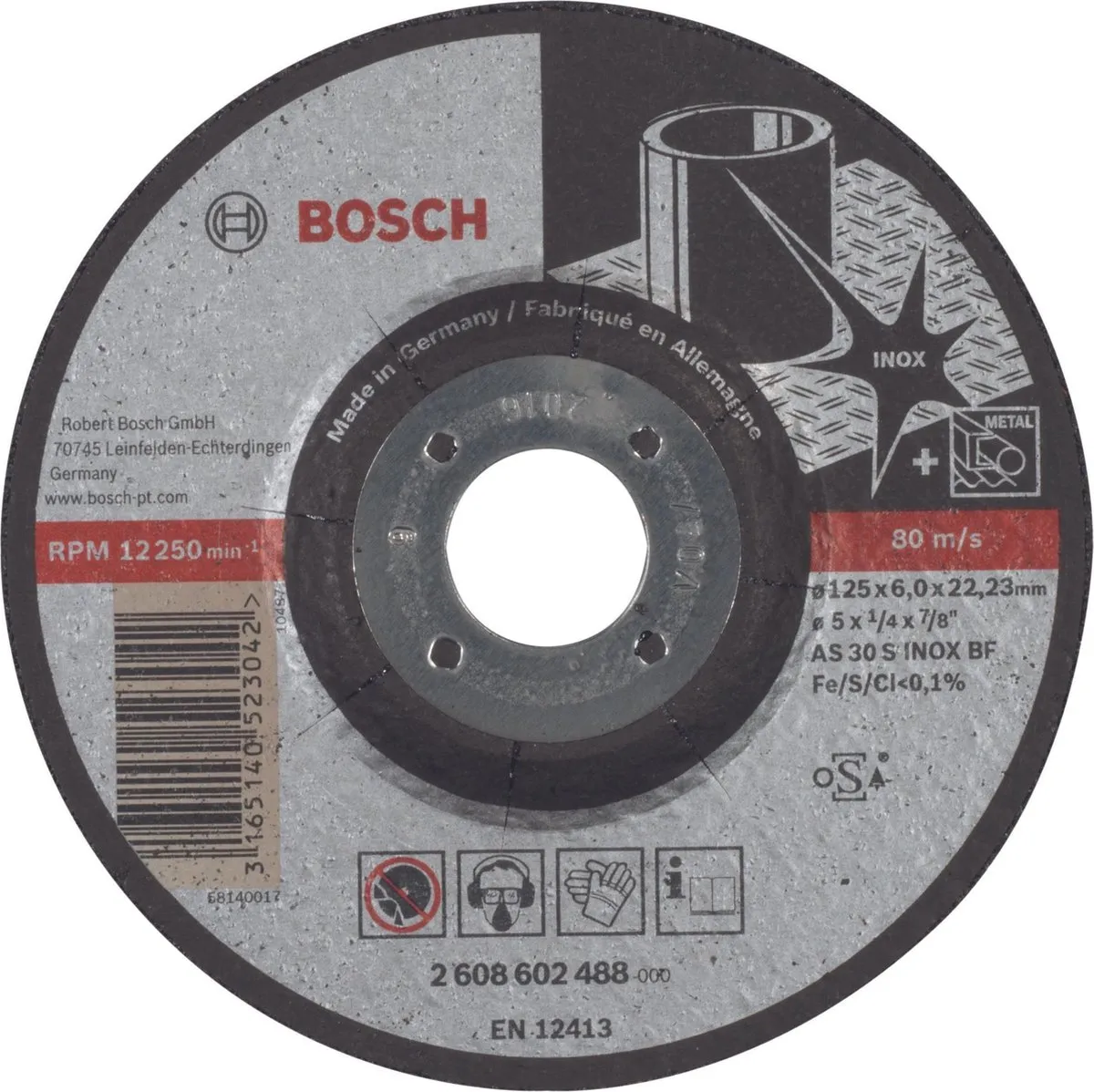 Bosch Professional ABS 125X6X22,23 Inox
