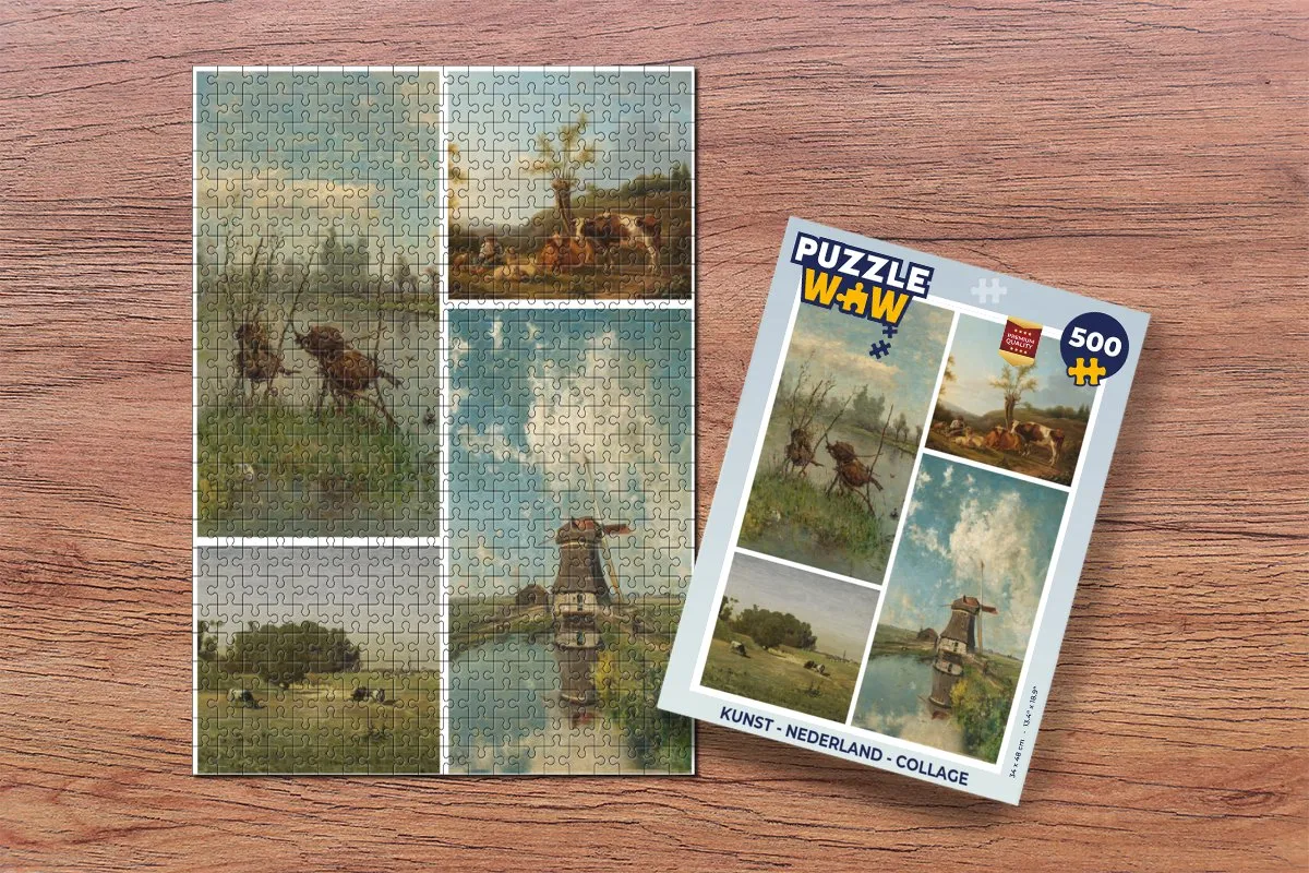 PuzzleWow Nederland Collage Legpuzzel 500 Stuks - Multicolor