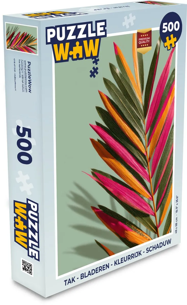 PuzzleWow Tak - Bladeren Legpuzzel 500 Stuks