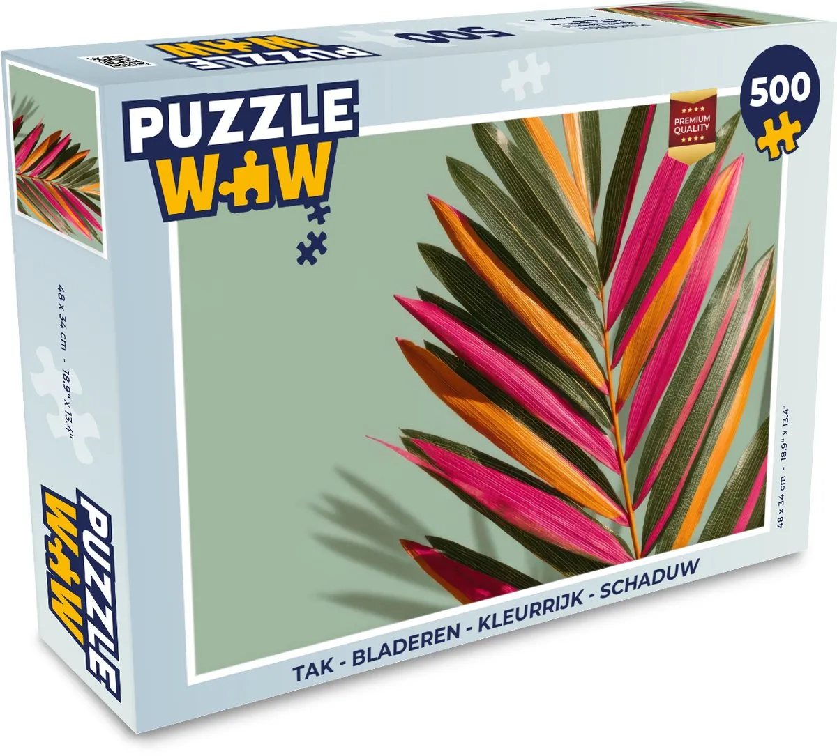 PuzzleWow Tak - Bladeren Legpuzzel 500 Stuks