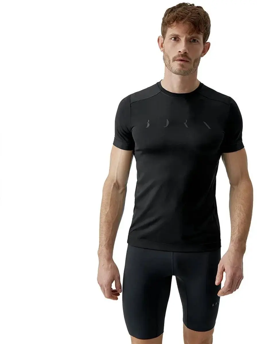 Born Living Yoga Volta T-shirt Met Korte Mouwen Zwart XL Man