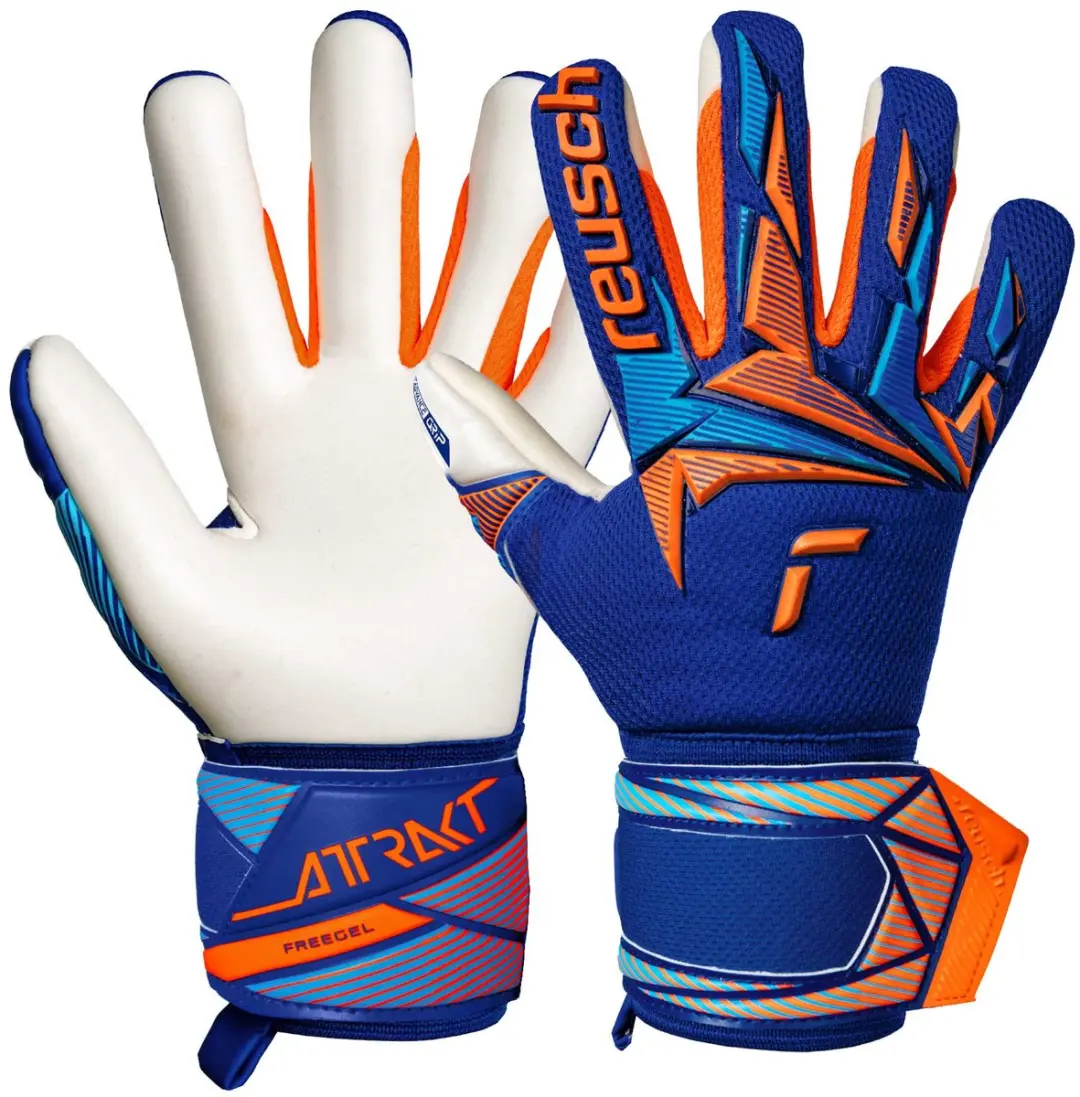 Reusch Attrakt Freegel Advance Junior Keepershandschoenen Blauw 4 Kinderen