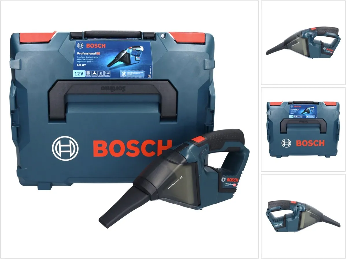 Bosch Professional GAS 12 V-LI Accu Stofzuiger - Blauw