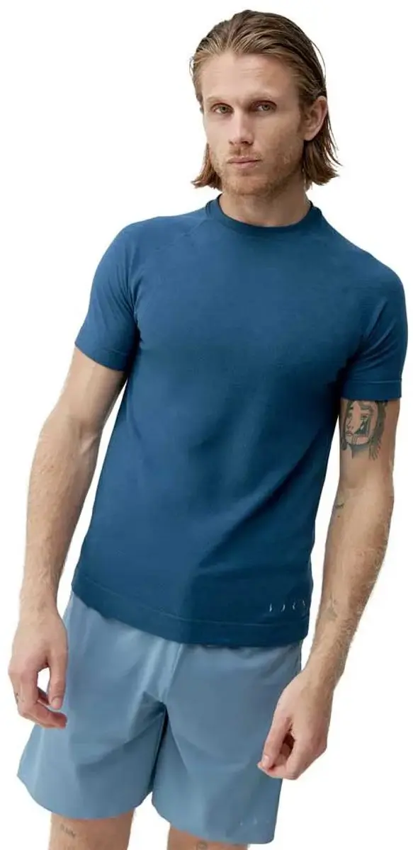 Born Living Yoga Otawa T-shirt Met Korte Mouwen Blauw S Man