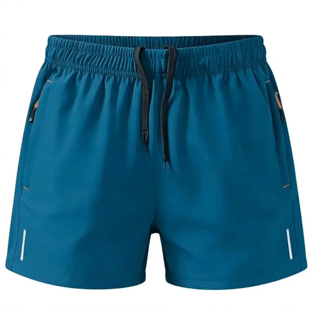 Pauw blauwe sportshort dames maat XS zomer korte sportbroek met elastische taill