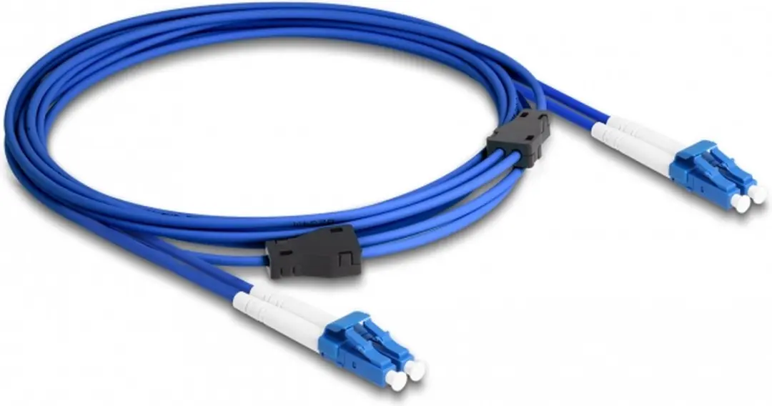Delock LC Duplex naar LC Duplex OS2 3m - Blauw