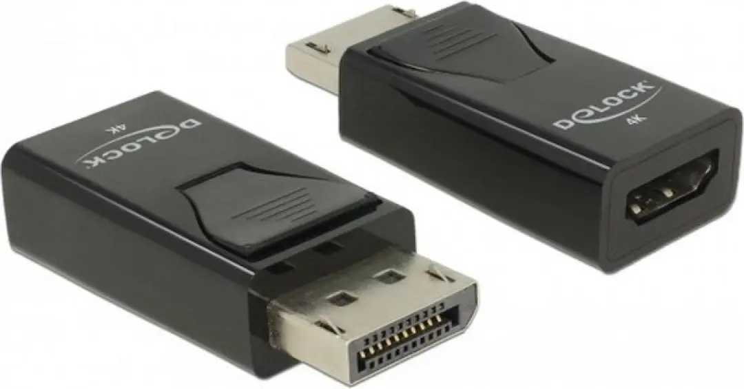 Delock 66234 DisplayPort naar HDMI Type A Tussenstuk - Zwart - afbeelding 2 van 2