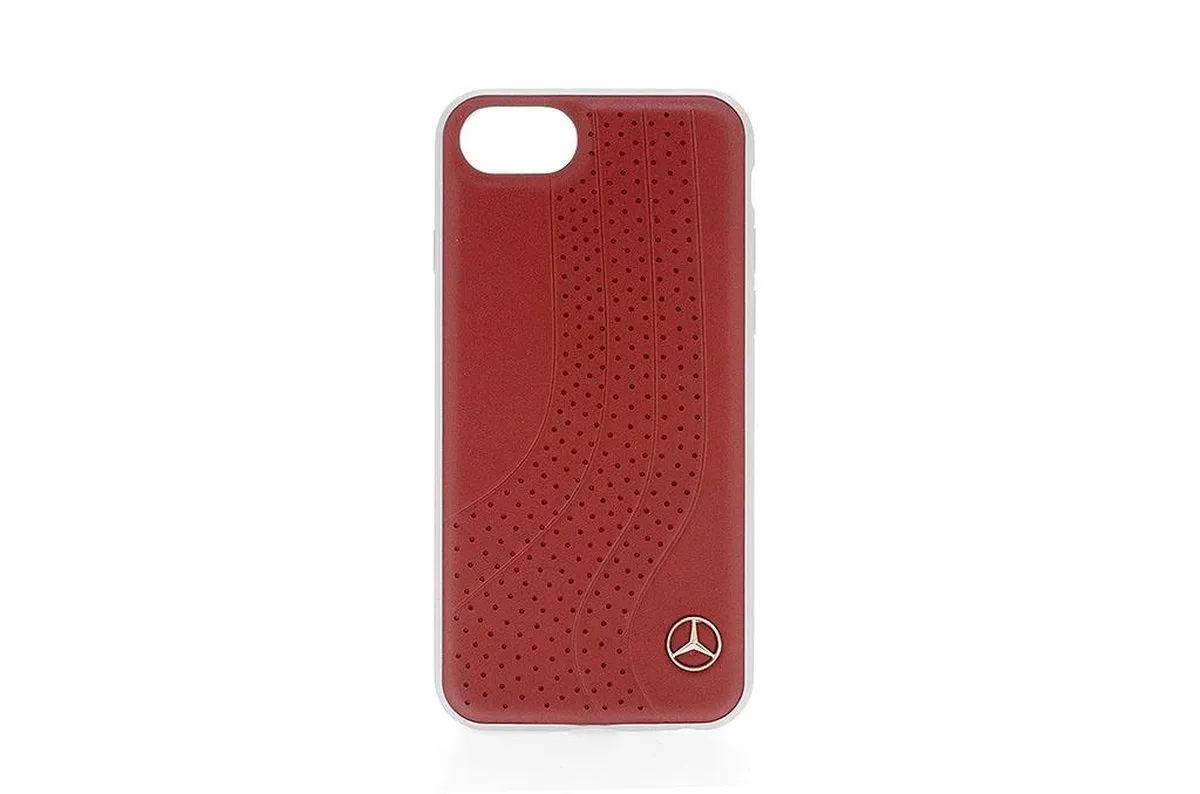 Mercedes-Benz iPhone Hoesje S203-7 - Rood Leer