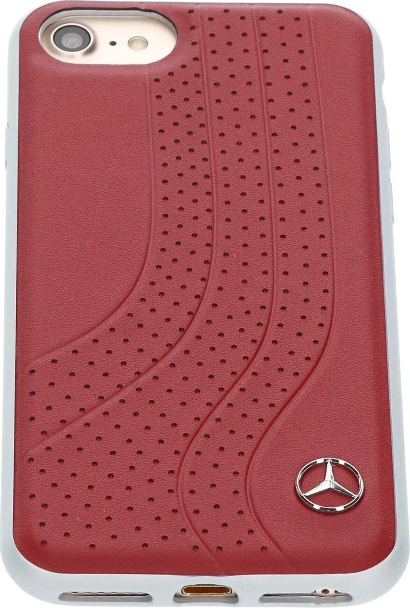 Mercedes-Benz iPhone Hoesje S203-7 - Rood Leer