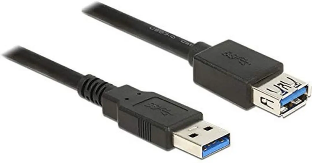 Delock USB 3.0 Kabel 1,5m - 2A - Zwart