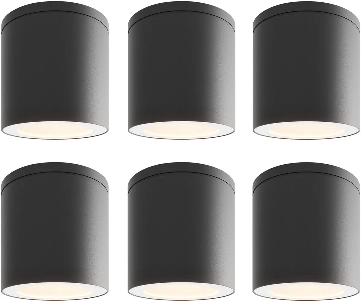 LEDVION 6X LED Opbouwspot 3W 2700K IP54