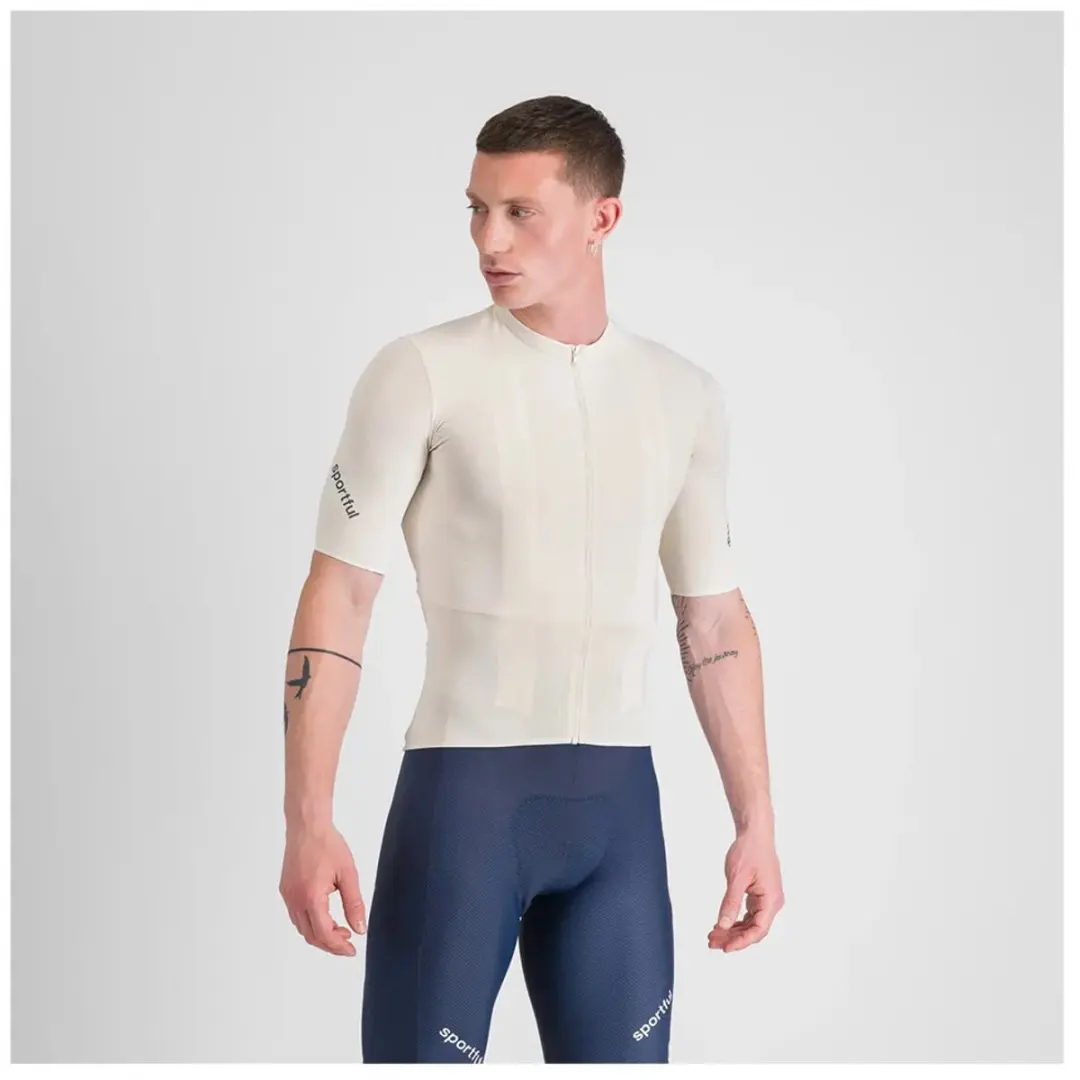 Sportful Hyperepic Korte Mouw Wielertrui Beige M Man