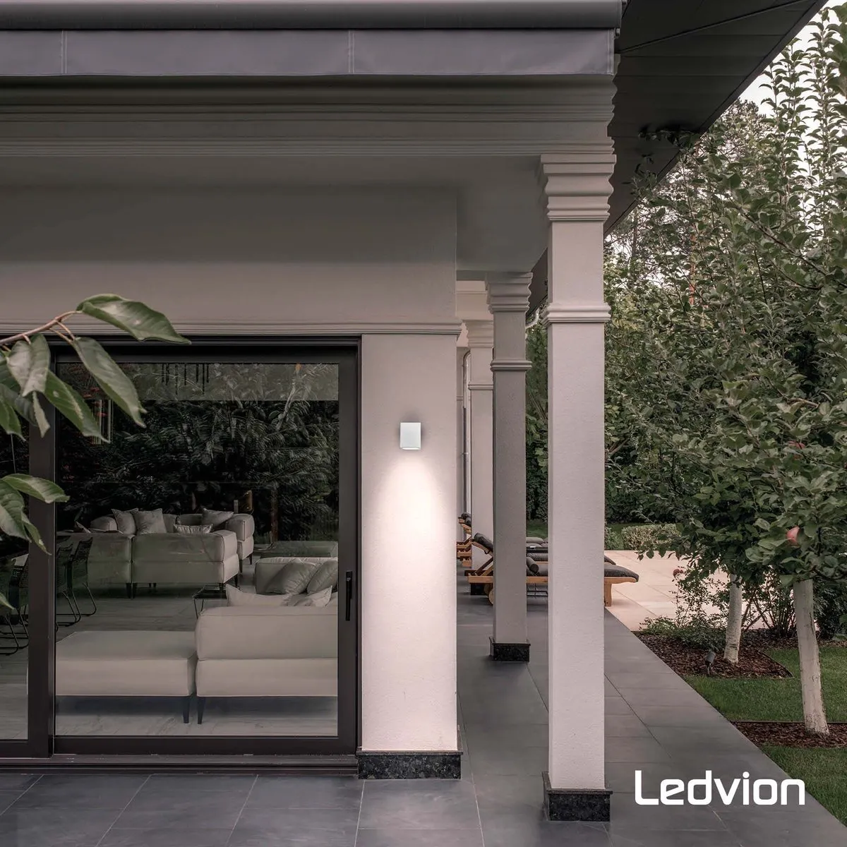 Ledvion Hydra Wandlamp Wit GU10 - 2x 0,5W IP54