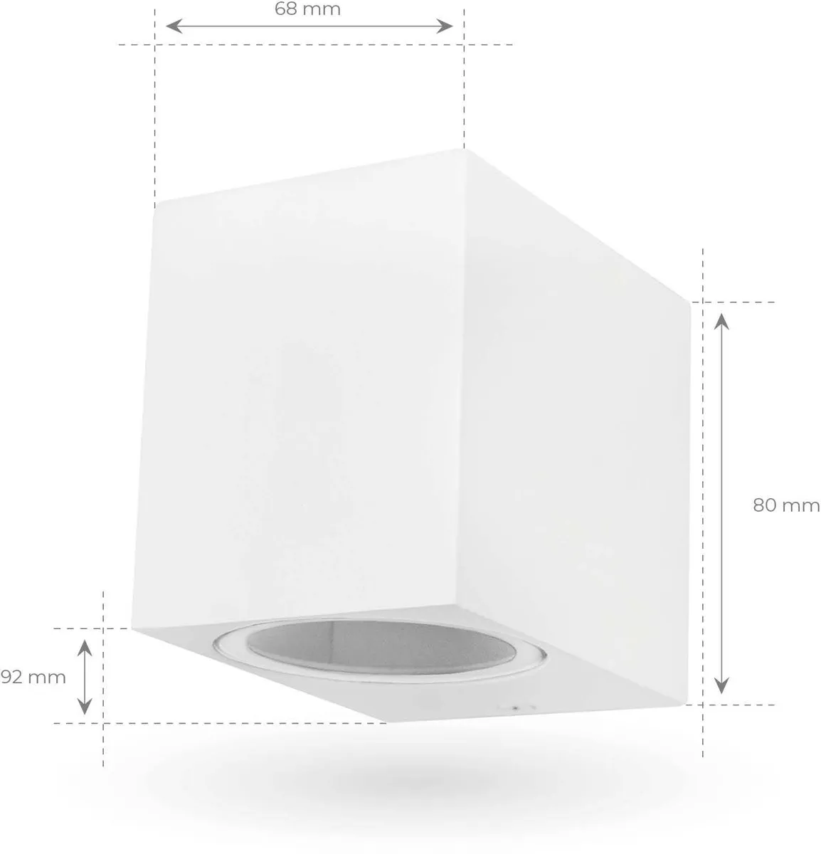 Ledvion Hydra Wandlamp Wit GU10 - 2x 0,5W IP54