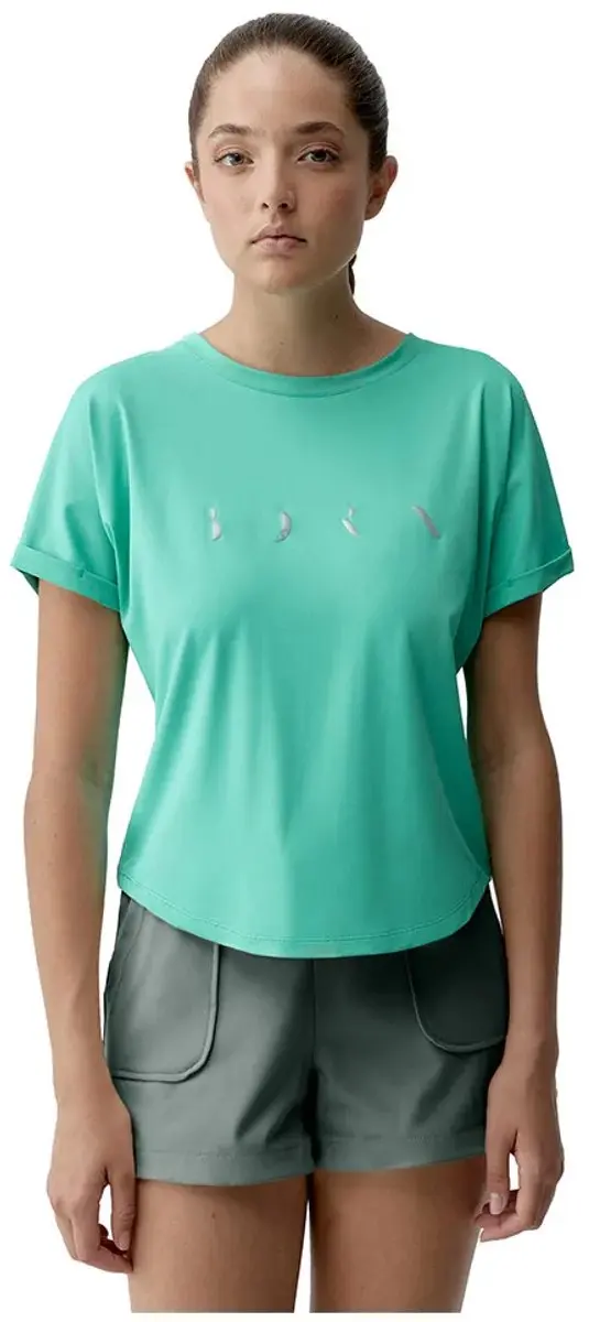 Born Living Yoga Azami T-shirt Met Korte Mouwen Groen XL Vrouw