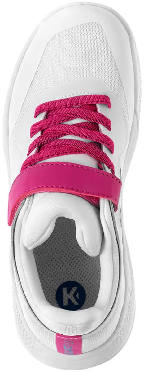 Kempa Kourtfly K Junior Indoor Sportschoenen 28 - Wit/Cyaan/Paars - afbeelding 4 van 6