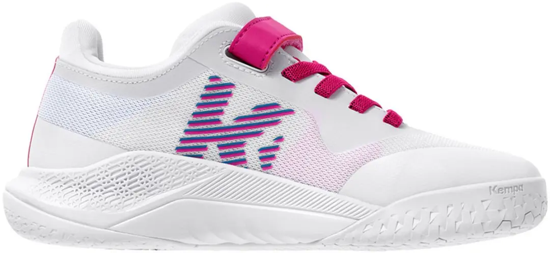 Kempa Kourtfly K Junior Indoor Sportschoenen 28 - Wit/Cyaan/Paars - afbeelding 5 van 6