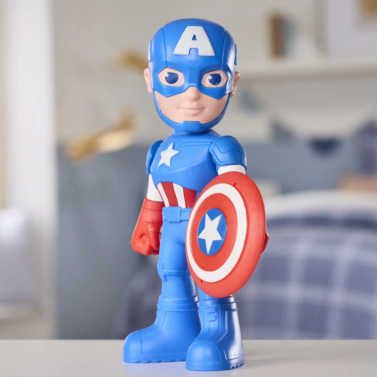 Marvel Spidey and His Amazing Friends Captain America Actiefiguur 23cm - Blauw