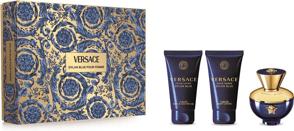 Versace Dylan Blue Giftset - 150ml (3x50ml) - Parfum Douchegel Bodylotion
