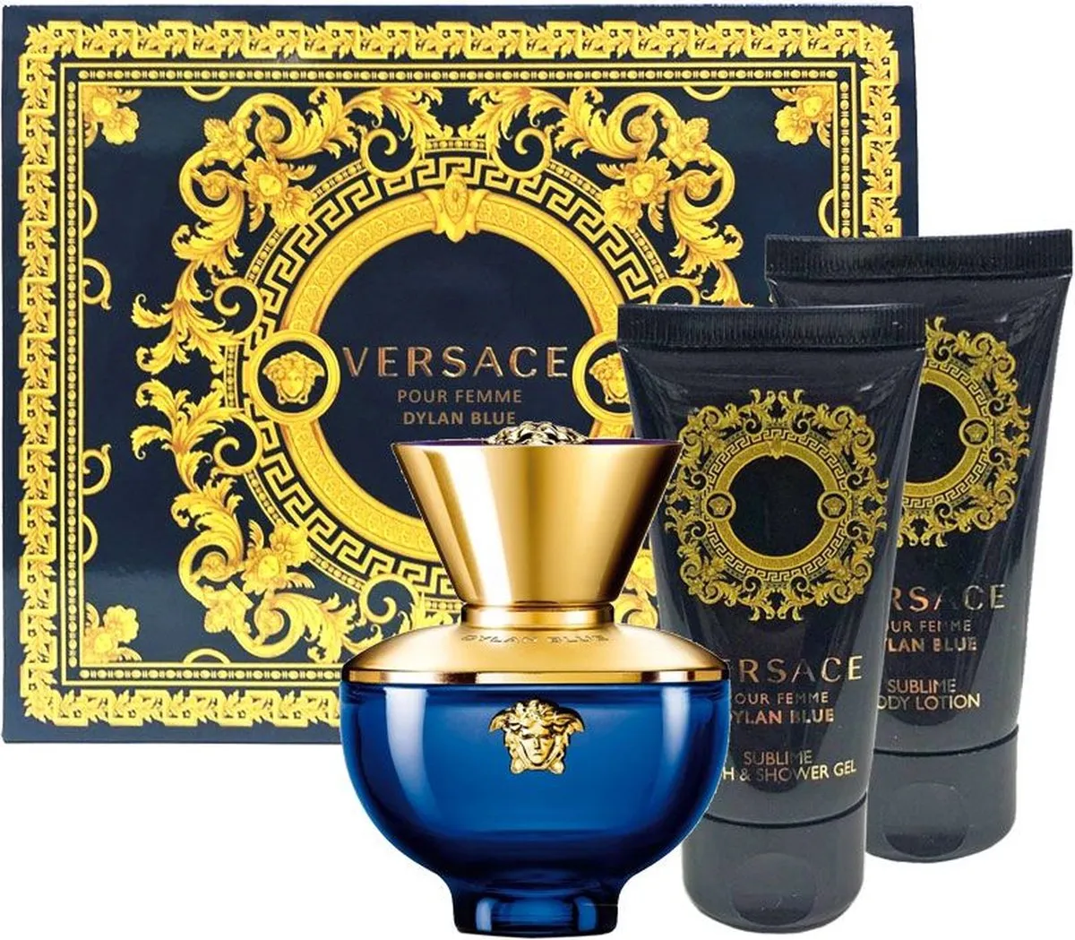 Versace Dylan Blue Giftset - 150ml (3x50ml) - Parfum Douchegel Bodylotion