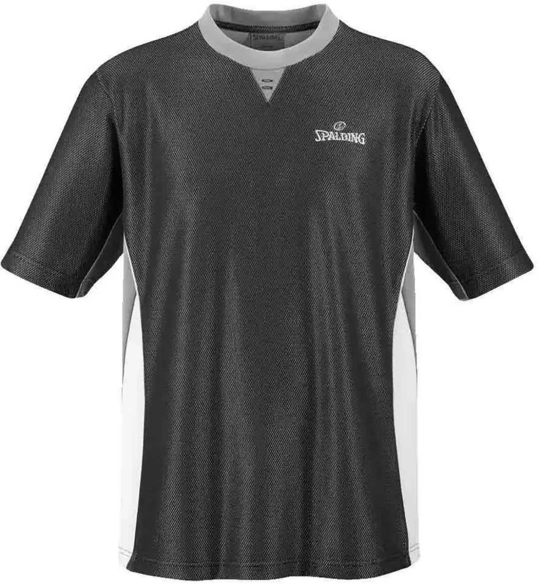 Spalding Referee T-shirt Met Korte Mouwen Zwart S Man
