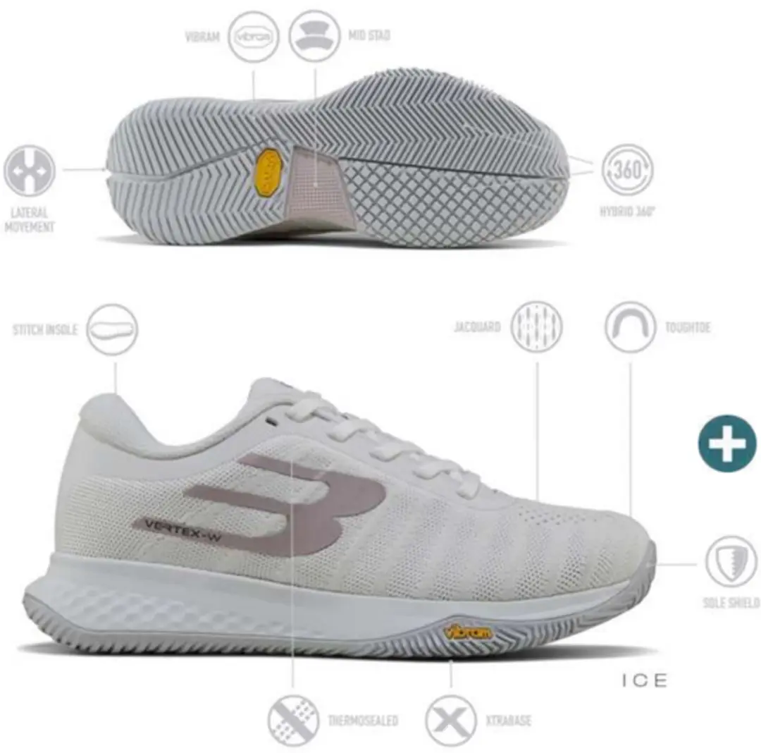 Bullpadel Vertex Vibram W 26i Dames Padelschoen Kleur: Wit,Maat: 39