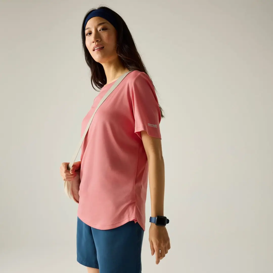 Botanna dames T-shirt met korte mouwen, sneldrogend en met logo
