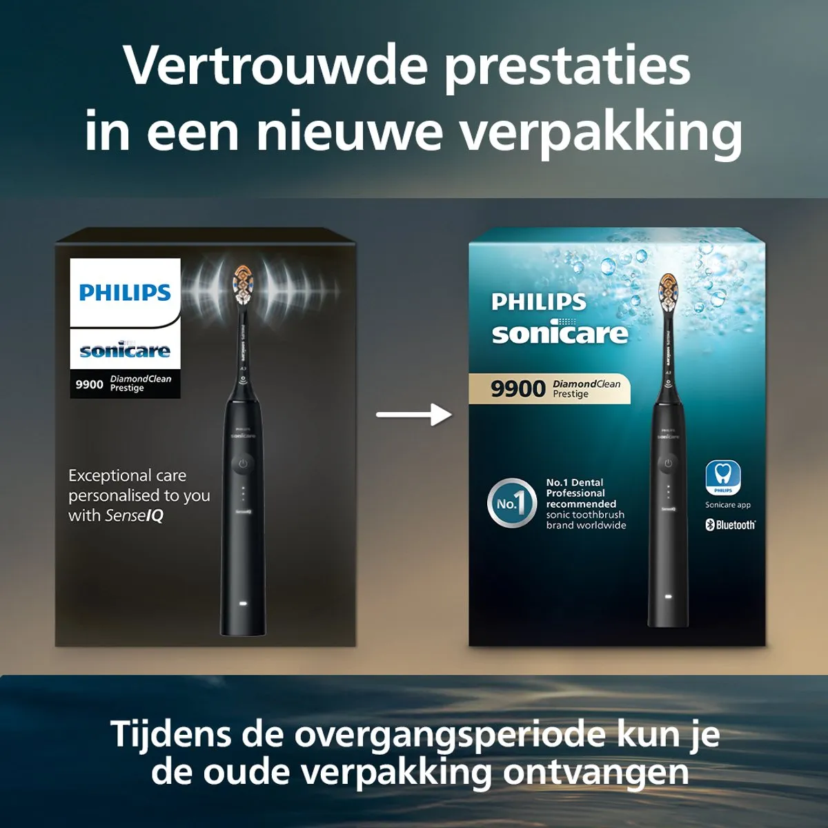 Philips Sonicare 7100 Series - Elektrische Tandenborstel - Wit - Reisetui - Gezonder tandvlees - HX7420/01
