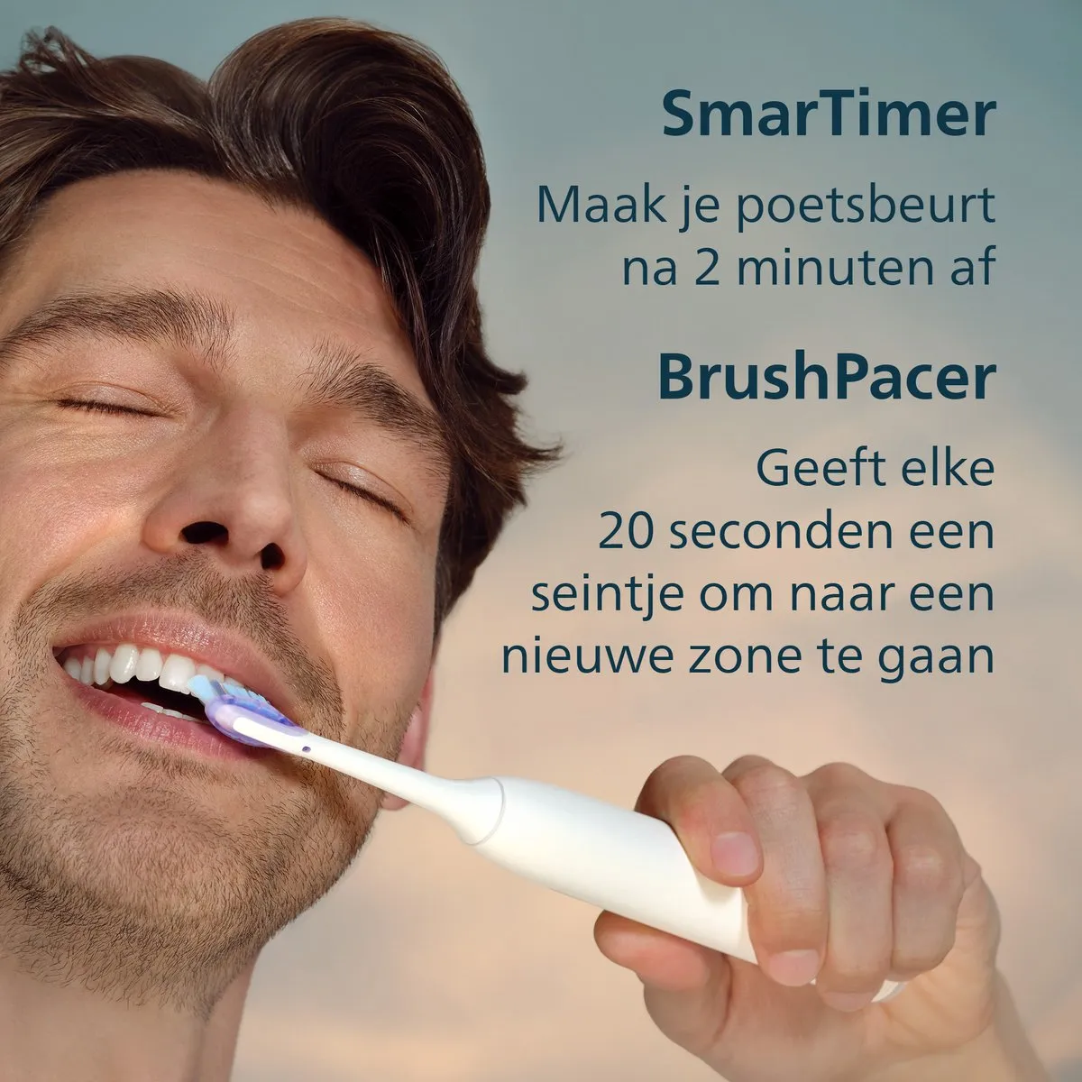 Philips Sonicare 7100 Series - Elektrische Tandenborstel - Wit - Reisetui - Gezonder tandvlees - HX7420/01
