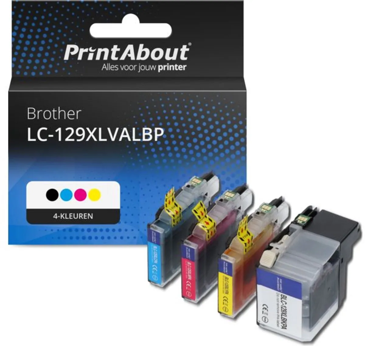 PrintAbout LC-129XLVALBP Inktcartridge 4-kleuren