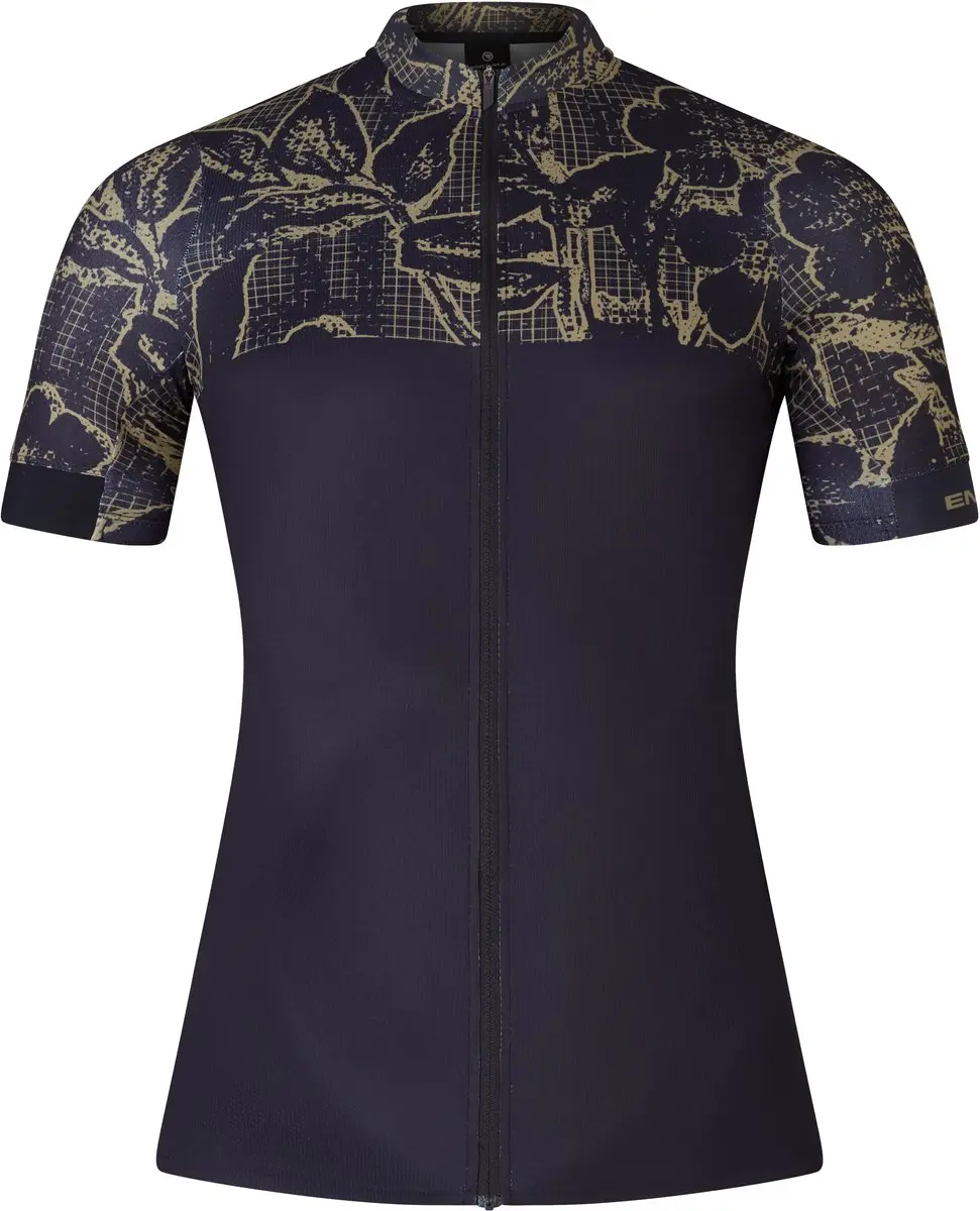 Endura Fs260 Floral Korte Mouw Wielertrui Zwart L Man