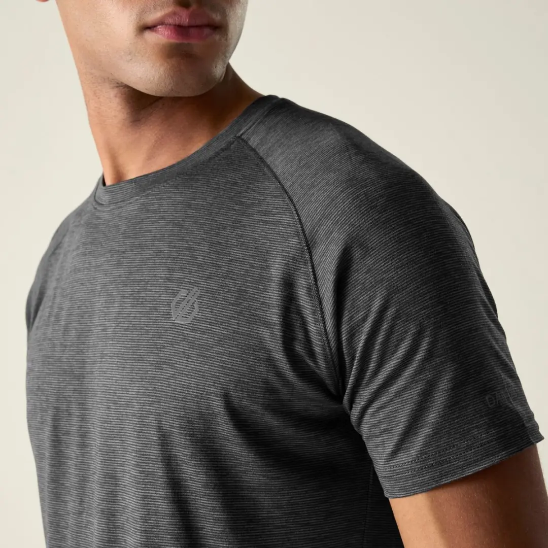 Dare 2b Persist Heren Sportshirt - Korte mouwen - Zwart - Maat S
