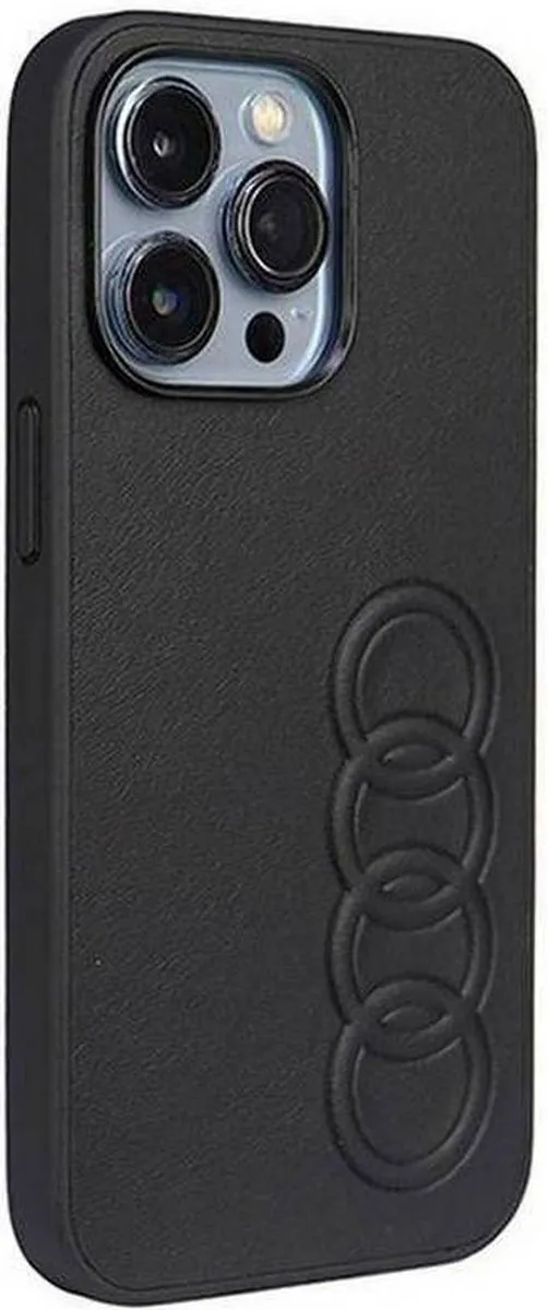 Audi Synthetic Leather Back Case - Apple iPhone 13 Pro Max (6.7") - Zwart