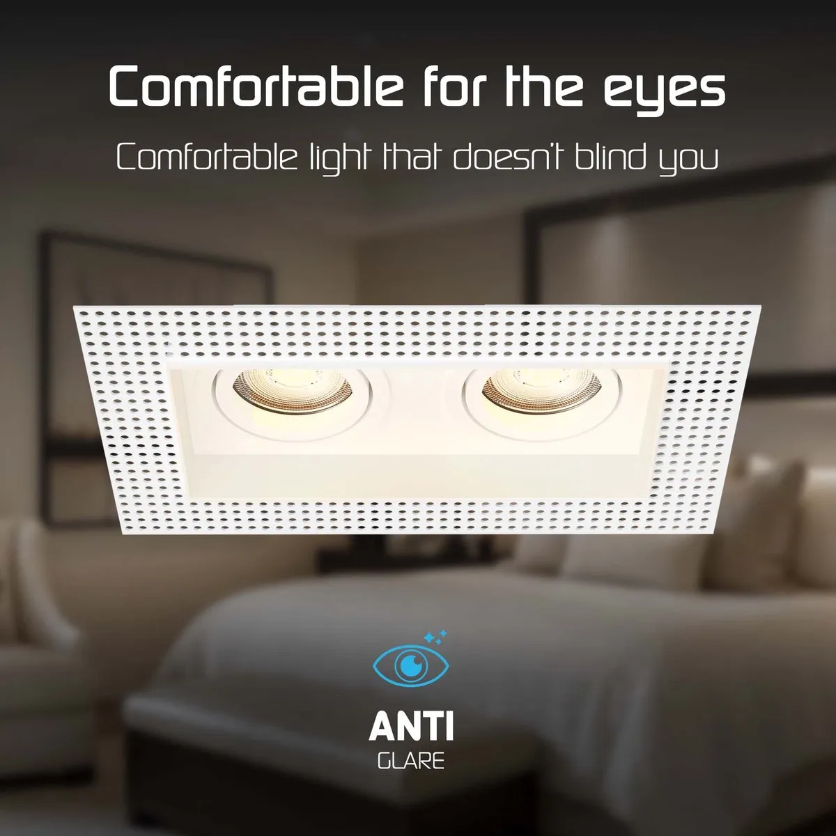 Ledvion Trimless LED Inbouwspot 13x13cm GU10 - Wit - afbeelding 6 van 6