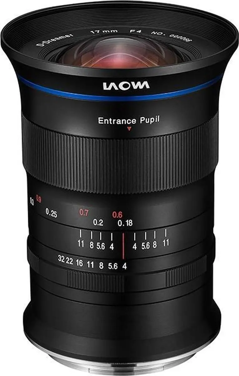 LAOWA 17mm f/4 GFX Zero-D Groothoeklens - Fujifilm - 86mm - Zwart