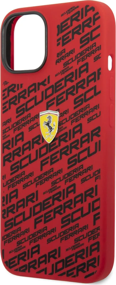 Ferrari iPhone 14 Pro Hardcase - Scuderia All-Over Rood - MPN 3666339062989 - afbeelding 6 van 6