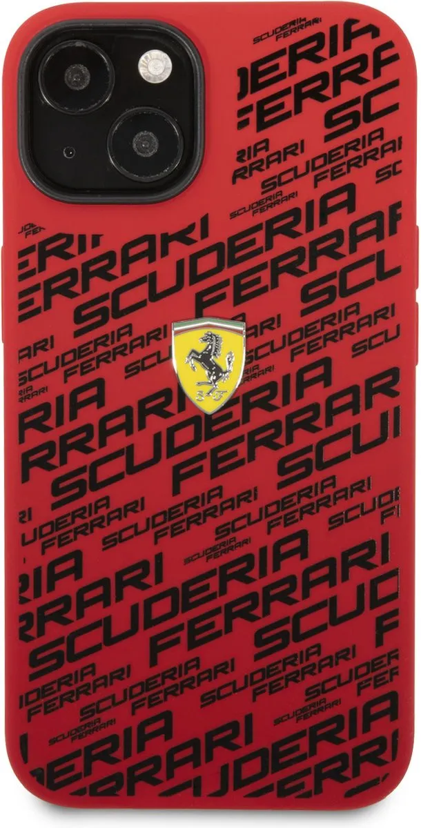 Ferrari iPhone 14 Pro Hardcase - Scuderia All-Over Rood - MPN 3666339062989