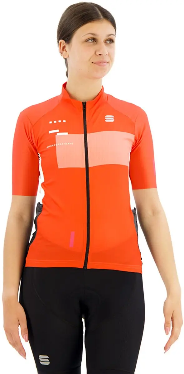 Sportful Breakout Supergiara Korte Mouw Wielertrui Oranje M Vrouw