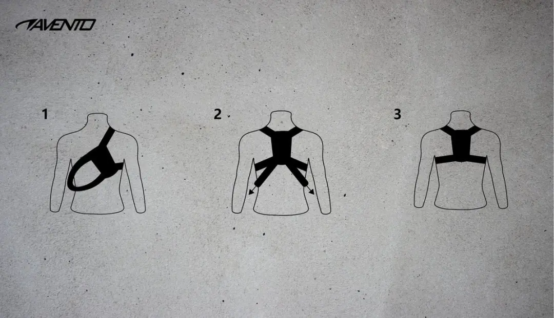 Avento Houding Corrector - Verstelbaar - Zwart/Zilvergrijs - afbeelding 5 van 6