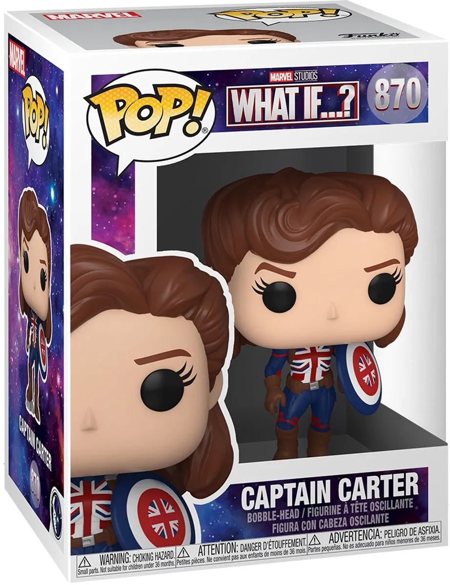 Marvel Funko What If...? Pop! Captain Carter 55811 - Multicolours