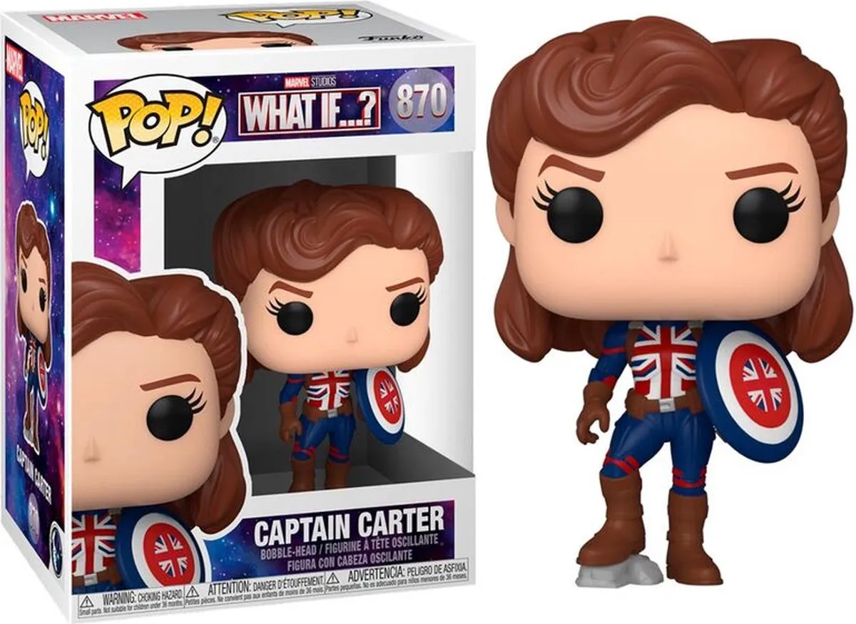 Marvel Funko What If...? Pop! Captain Carter 55811 - Multicolours
