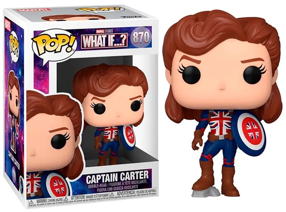 Marvel Funko What If...? Pop! Captain Carter 55811 - Multicolours