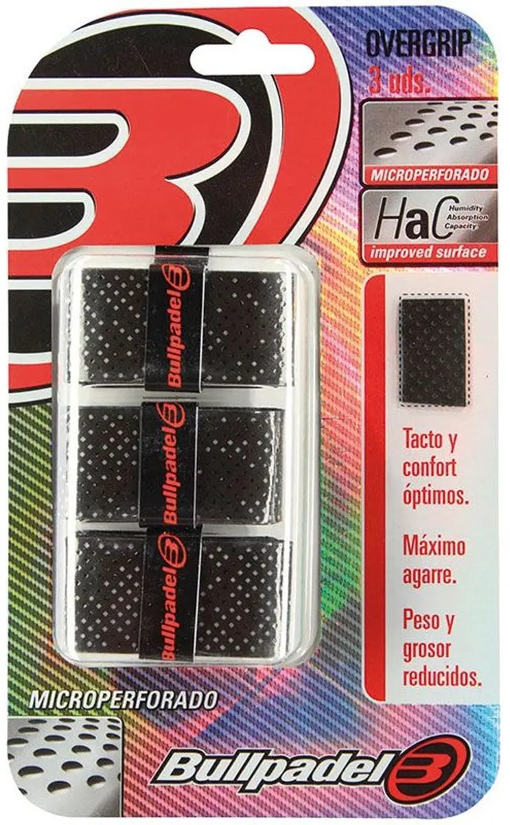Bullpadel Comfort Overgrip Wit - 3-pack - afbeelding 3 van 6
