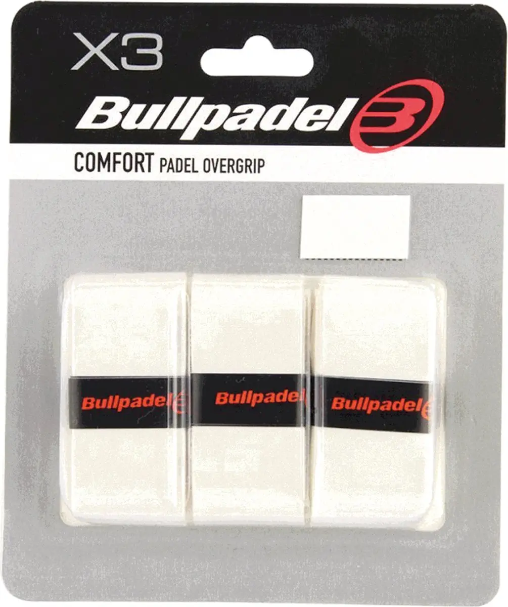 Bullpadel Comfort Overgrip Wit 3-pack
