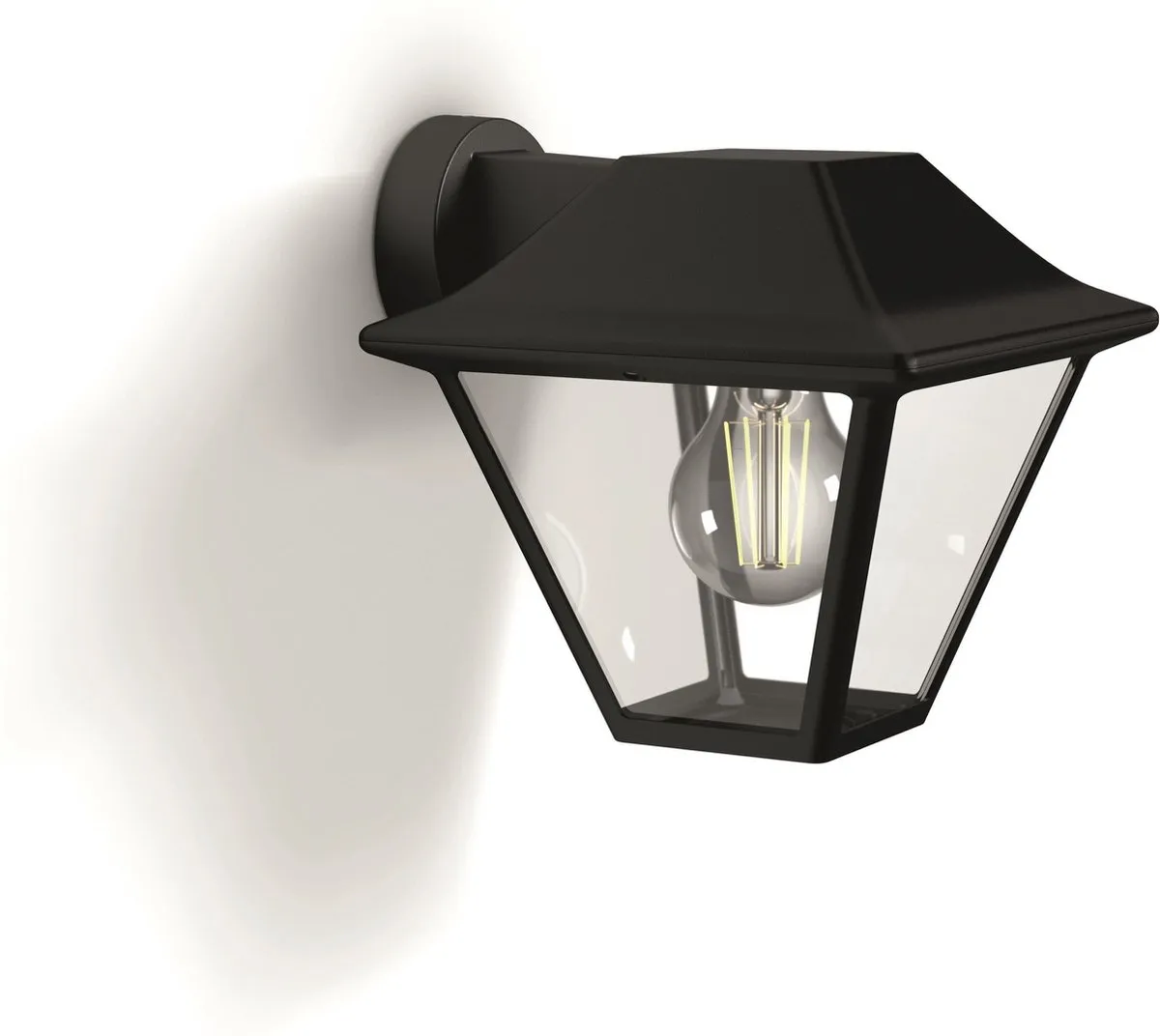 Philips LED Alpenglow Muurlamp - 1 Lichtpunt - Zwart