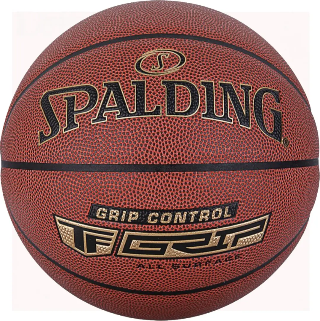 Spalding Grip Control 7 Basketbal 5 - Oranje/Zwart/Gold - afbeelding 5 van 5