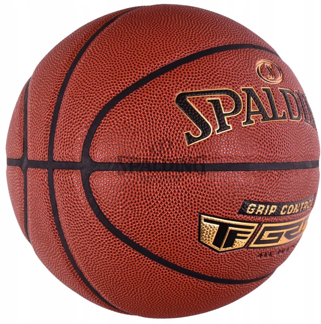 Spalding Grip Control 7 Basketbal 5 - Oranje/Zwart/Gold - afbeelding 3 van 5
